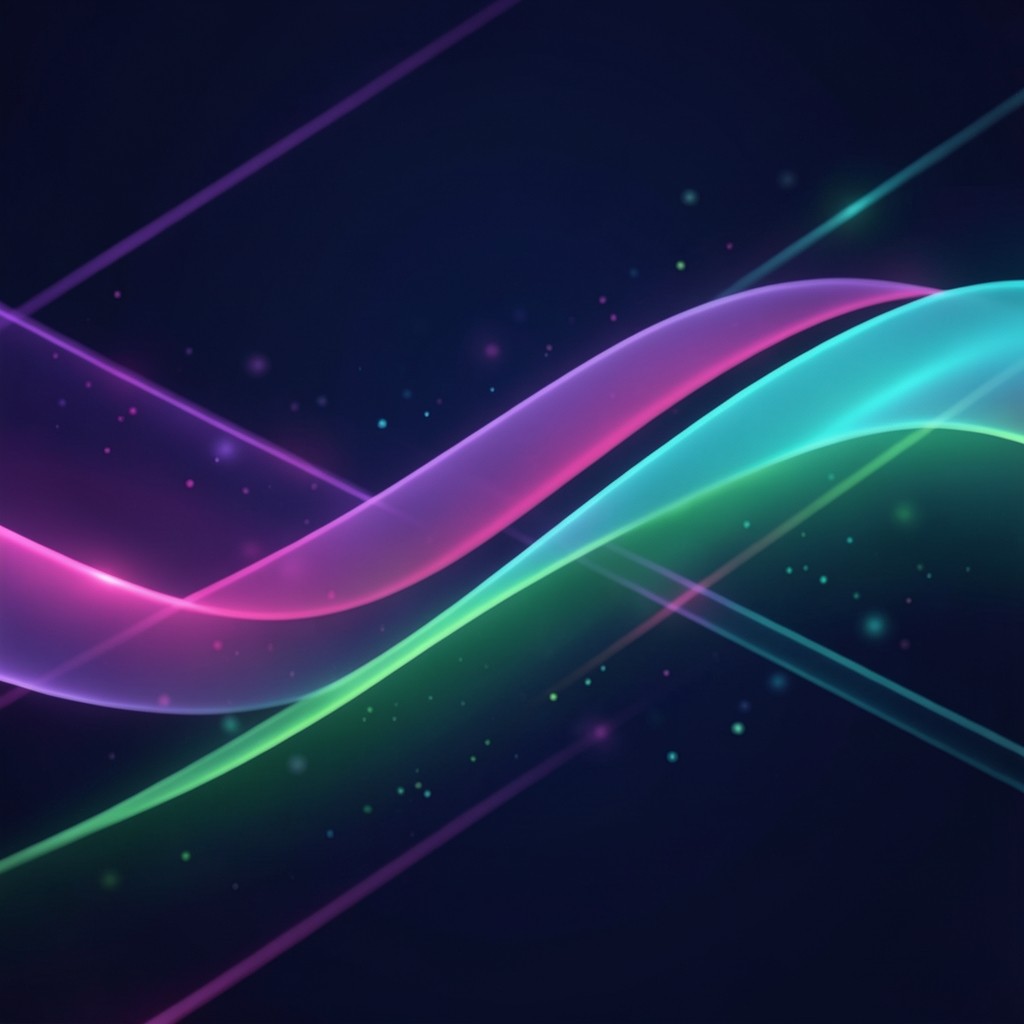 Abstract flowing gradients in purple, green, and blue evoking Solana network energy